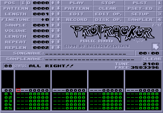 Equinox Protracker STe screenshot