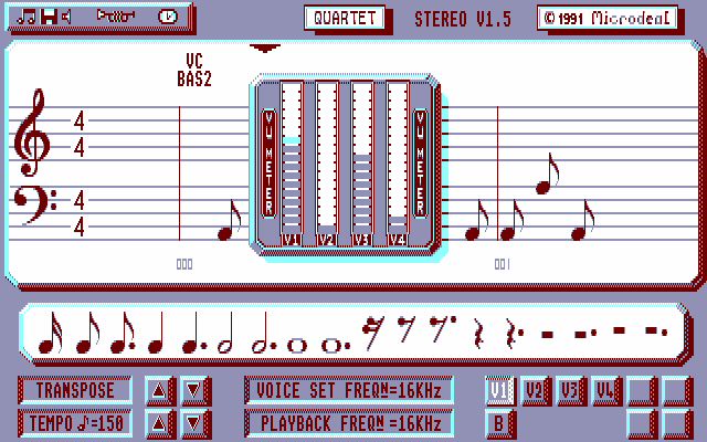 Quartet v1.5 Stereo screenshot
